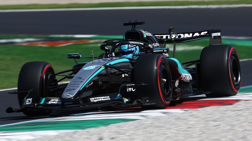 George Russell topped final practice at Monza